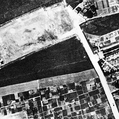 Bild vergrößern: Luftbild der Kreisverwaltung aus dem Jahr 1928.