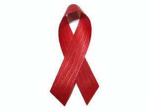 Bild vergrößern: Symbol der Solidarität mit HIV -Infizierten und AIDS -Kranken: eine rote Schleife.