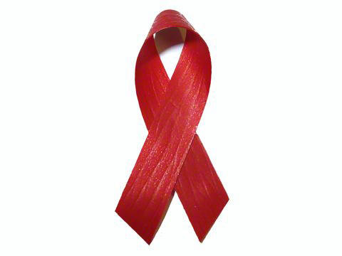 Bild vergrößern: Symbol der Solidaritt mit HIV -Infizierten und AIDS -Kranken: eine rote Schleife.