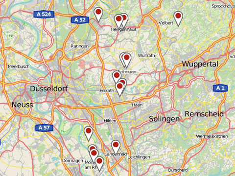 Lernorte im Kreis Mettmann - siehe externer Link zur Pädagogischen Landkarte NRW