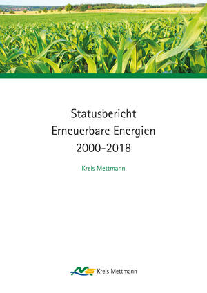 Bild vergrößern: Titelblatt der Broschüre: "Statusbericht. Erneuerbare Energien. 200 -2018. Kreis Mettmann".